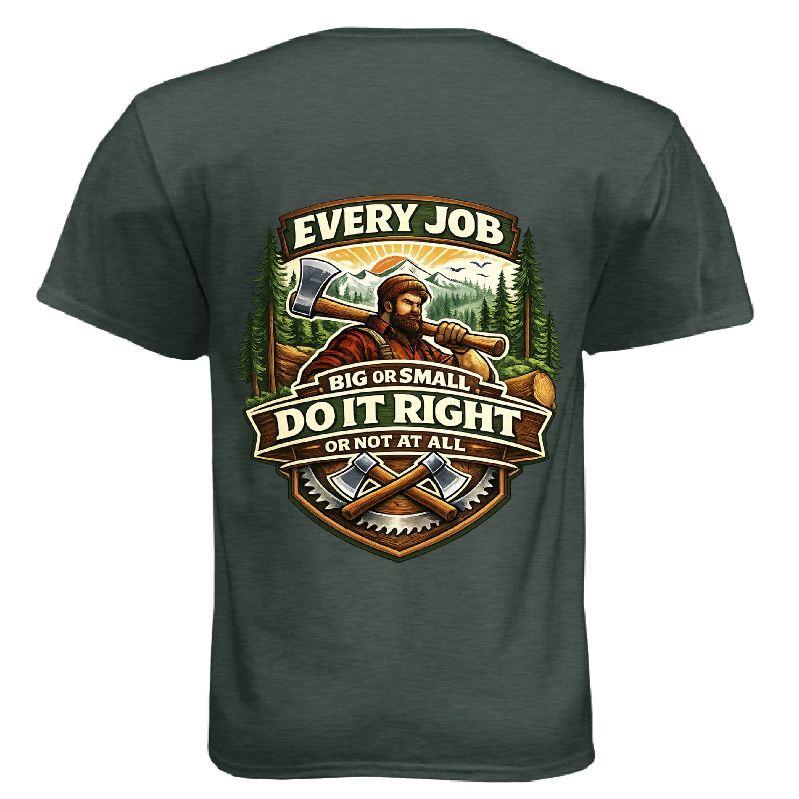 Heather Forest Green - BACK