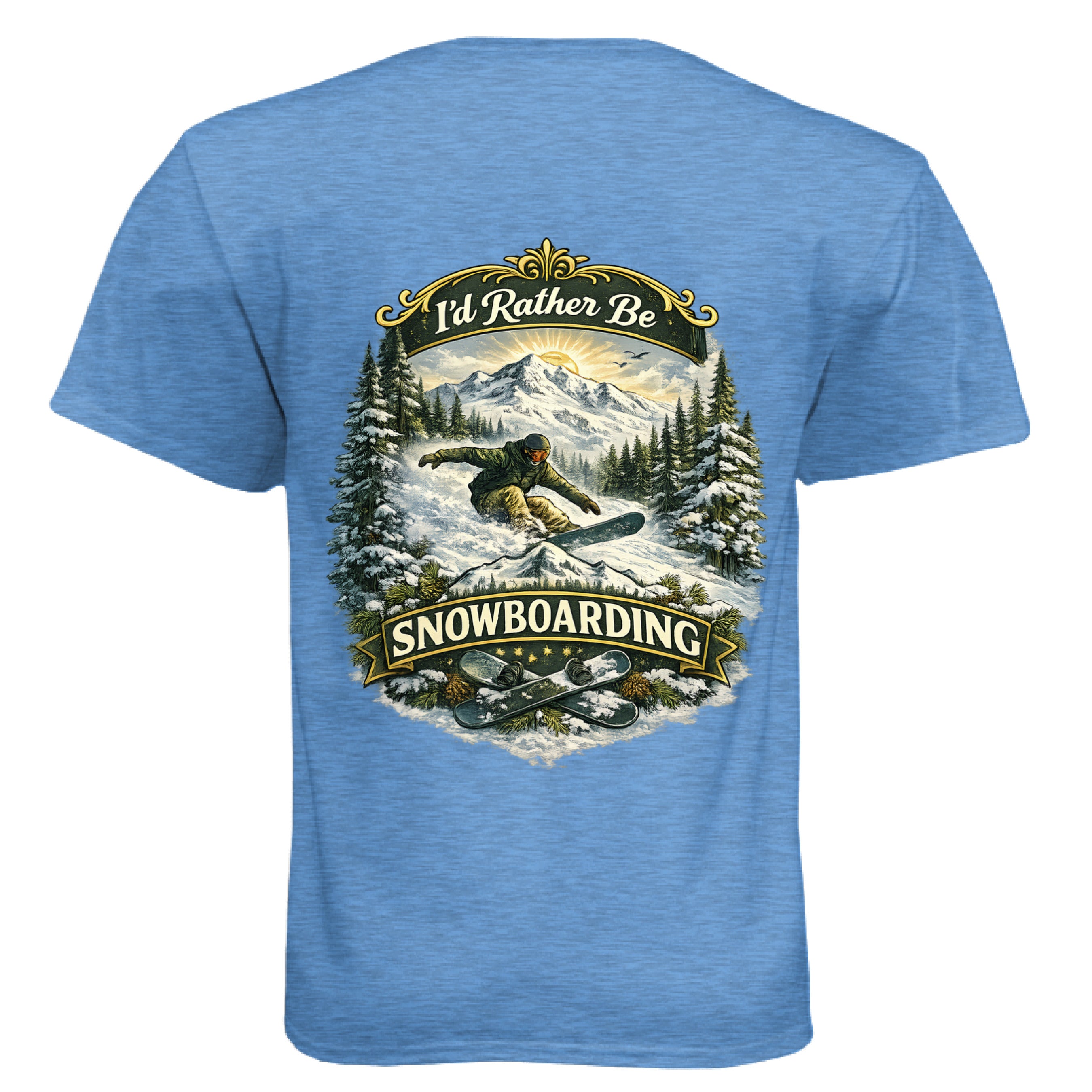 Heather Columbia Blue - BACK