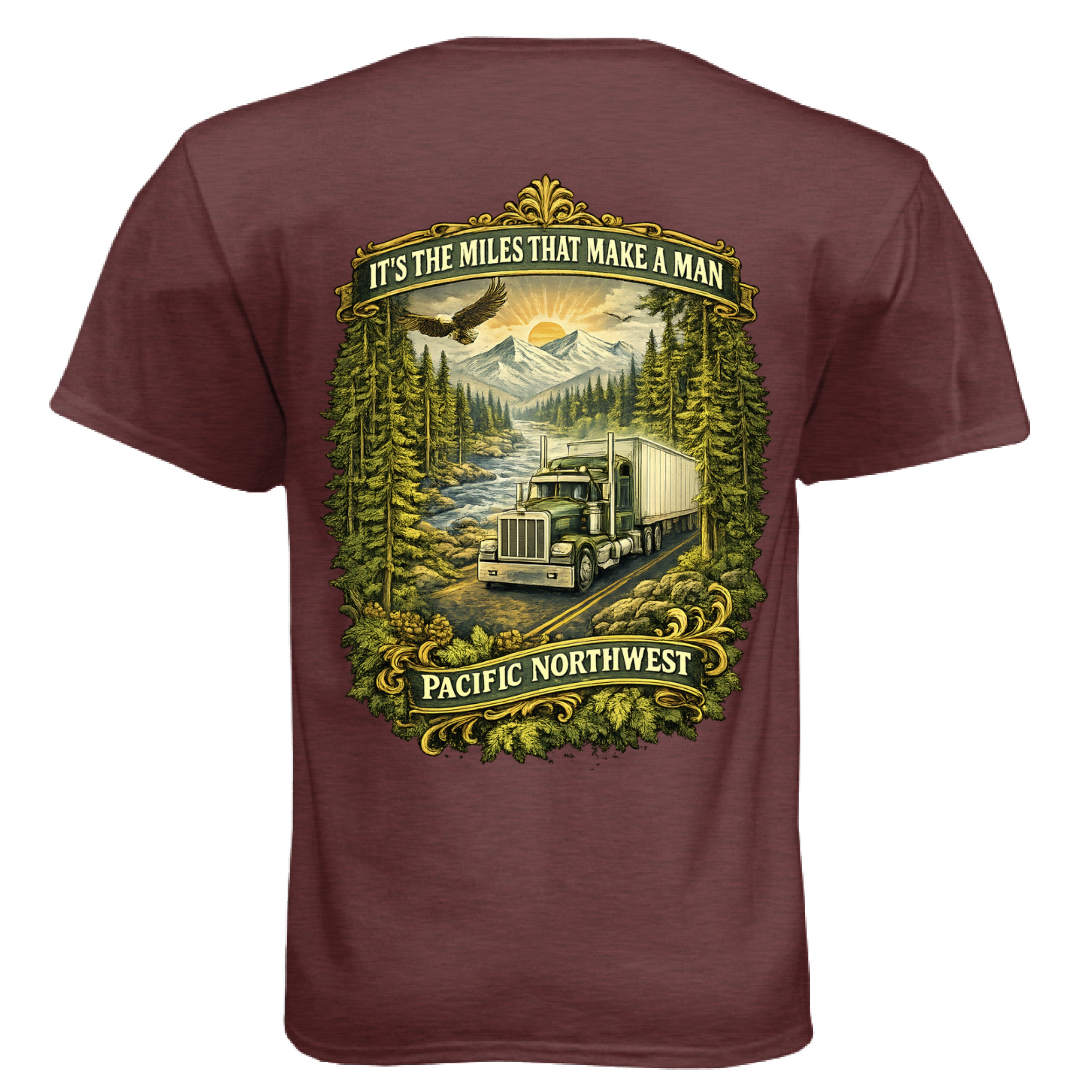 Heather Maroon - BACK