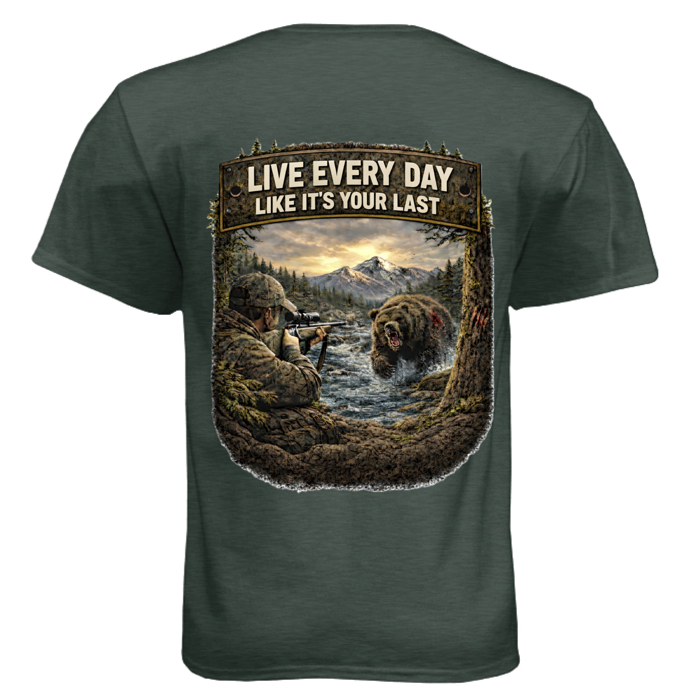 Heather Forest Green - BACK