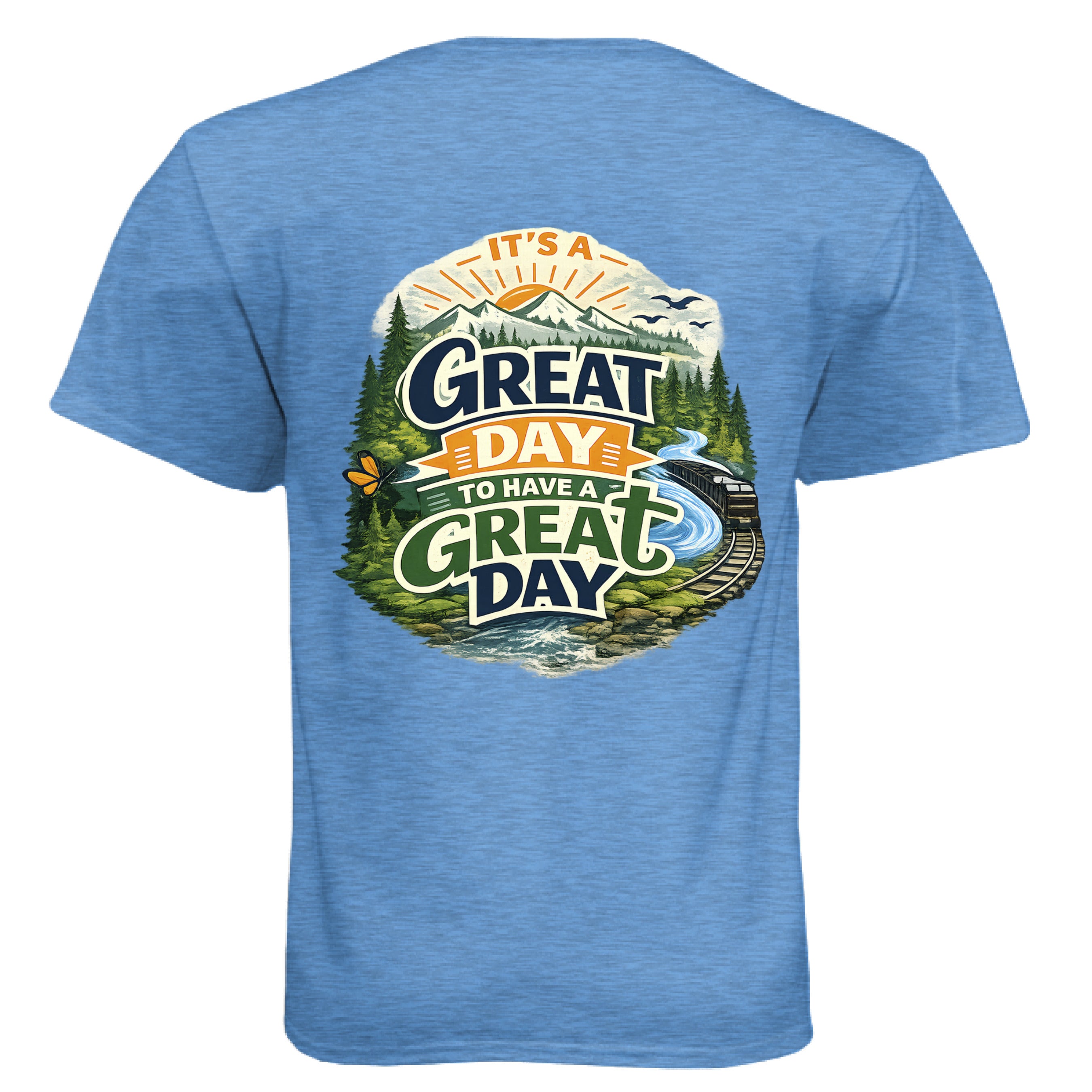 Heather Columbia Blue - BACK