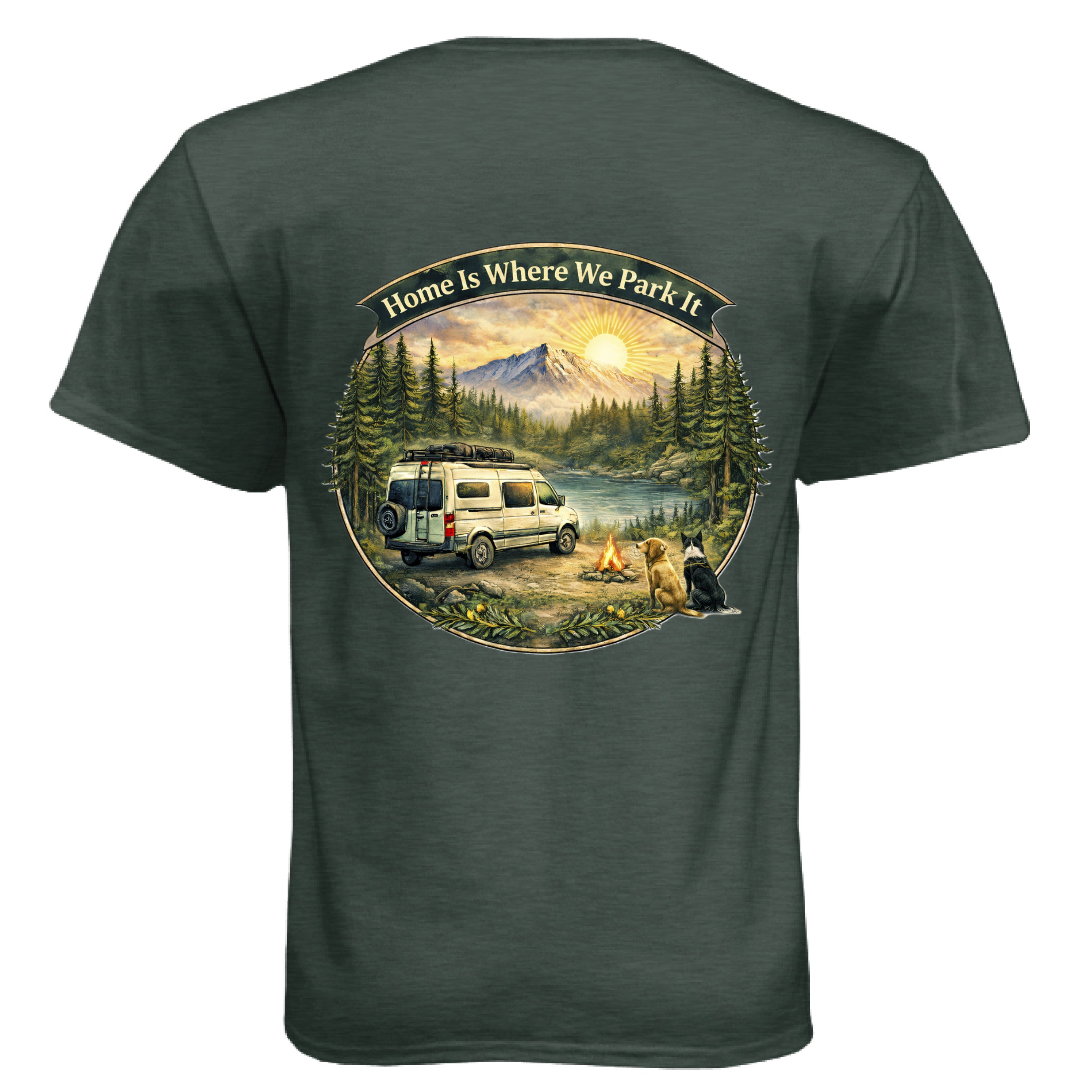 Heather Forest Green - BACK