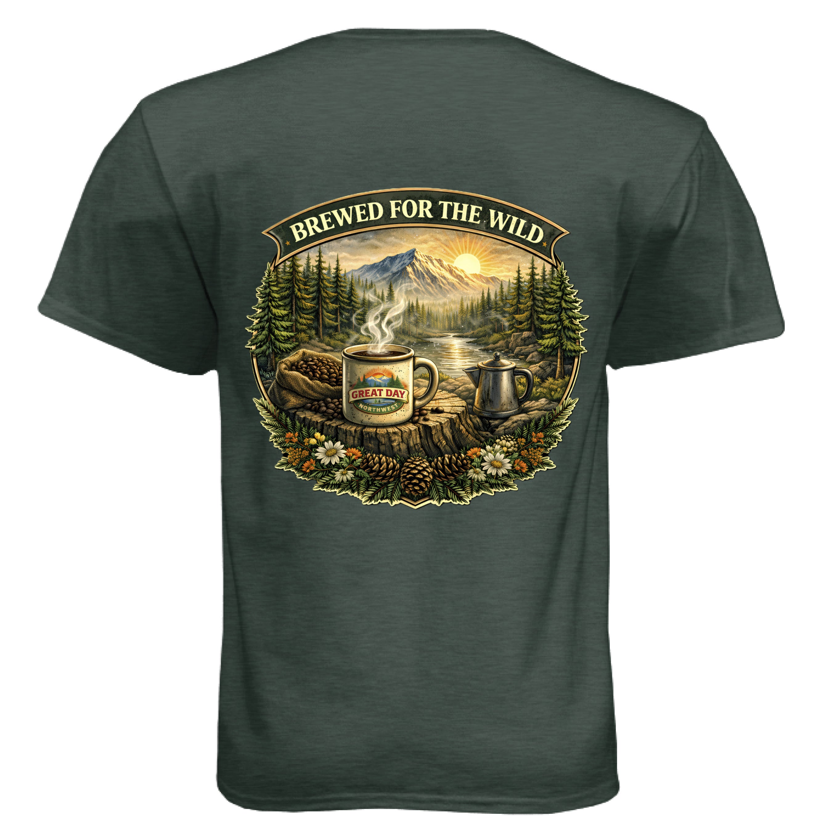 Heather Forest Green - BACK